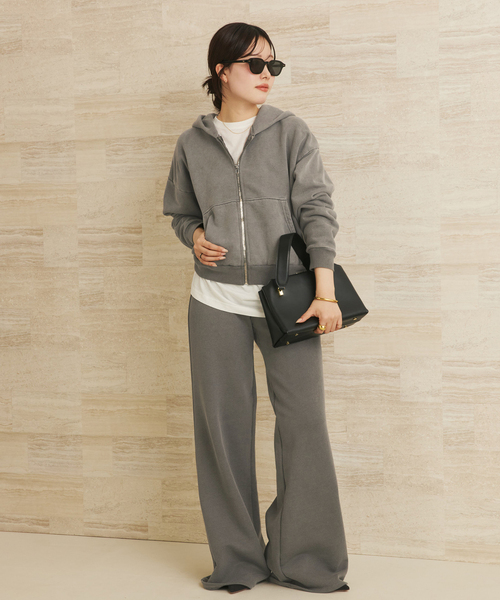 plage（プラージュ）の「ASHER / アッシャー ROSIE ZIP パーカー（パーカー・レディース・チャコールグレー・FREE）」の2枚目の写真