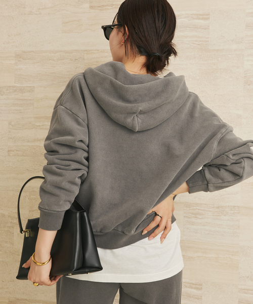 plage（プラージュ）の「ASHER / アッシャー ROSIE ZIP パーカー（パーカー・レディース・チャコールグレー・FREE）」の9枚目の写真