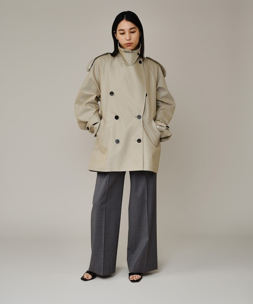 Chaos(カオス)の「Chaos(カオス)/ ルートントレンチ(トレンチコート・レディース・グレイッシュベージュ・FREE)」の2枚目の写真