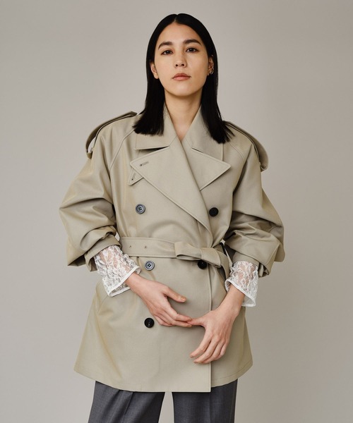 Chaos(カオス)の「Chaos(カオス)/ ルートントレンチ(トレンチコート・レディース・グレイッシュベージュ・FREE)」の10枚目の写真