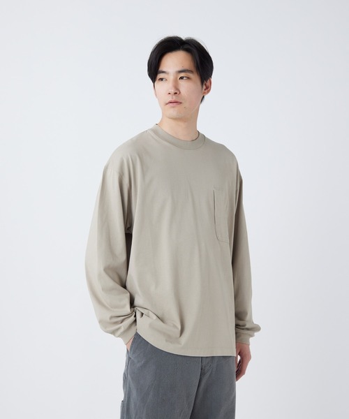 Snow Peak(スノーピーク)の「Snow Peak / OG Mercerized L/S T-Shirt マーセライズド Tシャツ(Tシャツ/カットソー・メンズ・ブルー/オフホワイト/グレイッシュベージュ/ブラック・XL/L/M/S)」の1枚目の写真