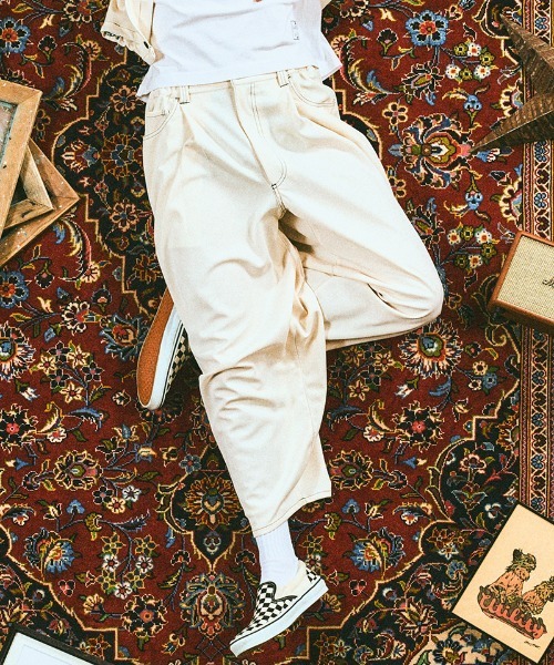 EFFECTEN(エフェクテン)の「mp14593-Type5 wide pants ワイドパンツ(efsal-16)(その他パンツ・メンズ・クリーム・L/M)」の1枚目の写真