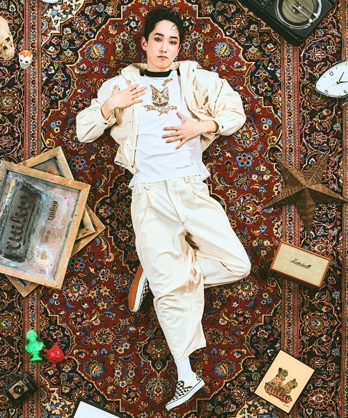 EFFECTEN(エフェクテン)の「mp14593-Type5 wide pants ワイドパンツ(efsal-16)(その他パンツ・メンズ・クリーム・L/M)」の2枚目の写真