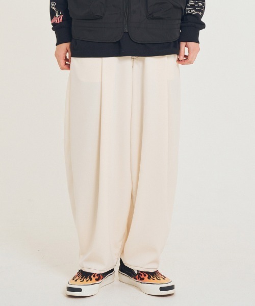 EFFECTEN(エフェクテン)の「mp14593-Type5 wide pants ワイドパンツ(efsal-16)(その他パンツ・メンズ・クリーム・L/M)」の3枚目の写真