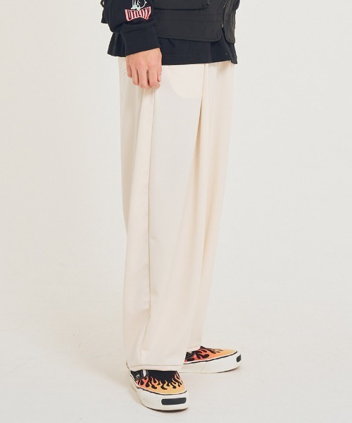 EFFECTEN(エフェクテン)の「mp14593-Type5 wide pants ワイドパンツ(efsal-16)(その他パンツ・メンズ・クリーム・L/M)」の4枚目の写真