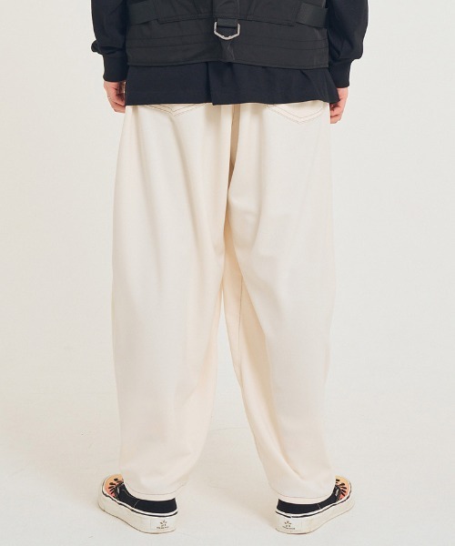 EFFECTEN(エフェクテン)の「mp14593-Type5 wide pants ワイドパンツ(efsal-16)(その他パンツ・メンズ・クリーム・L/M)」の5枚目の写真