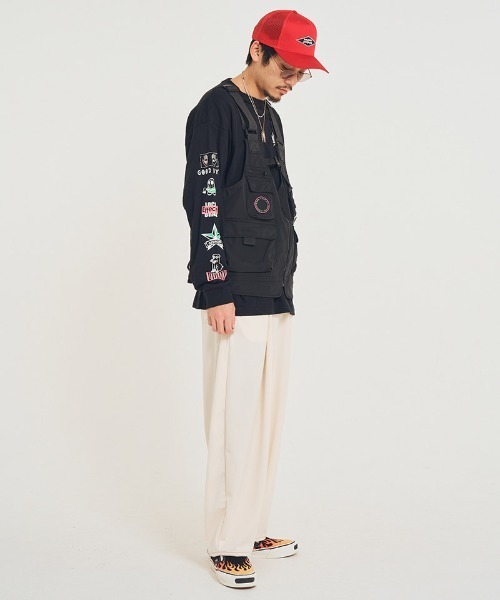 EFFECTEN(エフェクテン)の「mp14593-Type5 wide pants ワイドパンツ(efsal-16)(その他パンツ・メンズ・クリーム・L/M)」の7枚目の写真