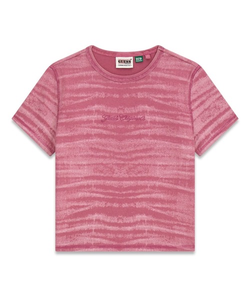 Guess（ゲス）の「GUESS Originals Abstract Denim Print Top Tシャツ（Tシャツ/カットソー・レディース・ライトピンク/ライトブルー・SMALL/X-SMALL/MEDIUM）」の2枚目の写真