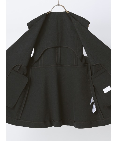 SUIT SQUARE（スーツスクエア）の「ペプラムジレ ウォッシャブル ストレッチ シャンブレーツイル 無地 anysy（ベスト・レディース・グレー・38(9号)/40(11号)）」の7枚目の写真