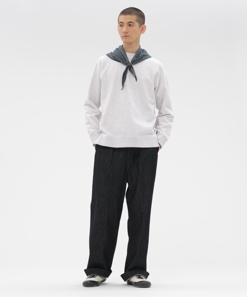 MHL.（エムエイチエル）の「TINY GINGHAM COTTON SCARF（ストール/ショール・レディース・ブラック/クリーム/グリーン・FREE）」の5枚目の写真