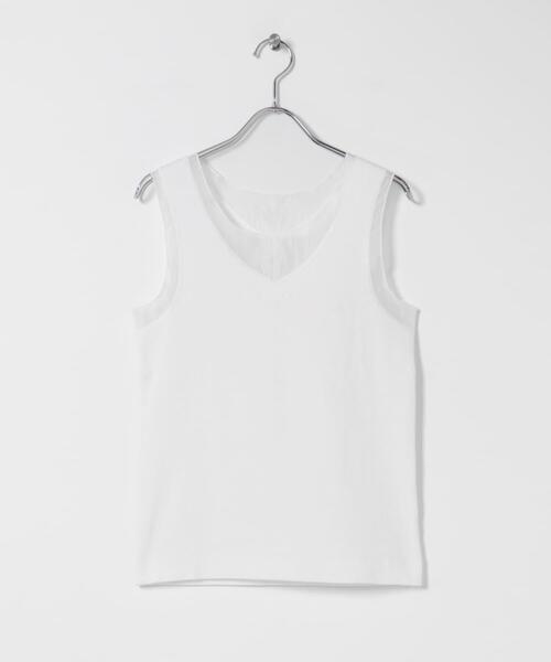 ITEMS URBANRESEARCH(アイテムズ アーバンリサーチ)の「フハクキリカエタンクトップ(タンクトップ・レディース・ホワイト/ブラウン/チャコールグレー/ブラック・FREE)」の18枚目の写真