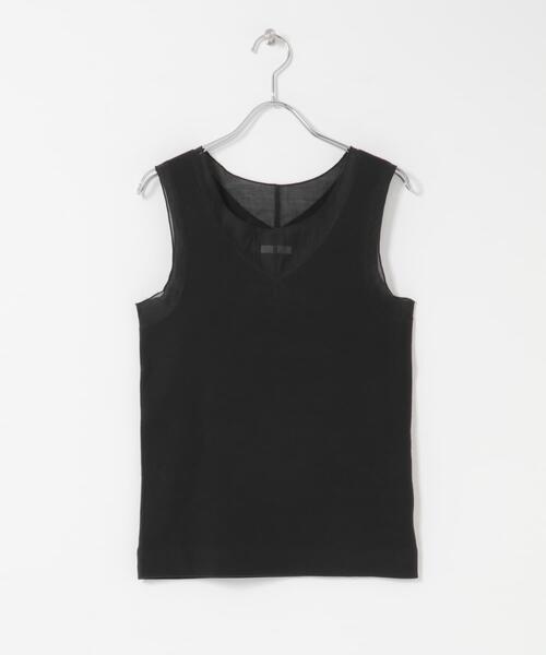 ITEMS URBANRESEARCH(アイテムズ アーバンリサーチ)の「フハクキリカエタンクトップ(タンクトップ・レディース・ホワイト/ブラウン/チャコールグレー/ブラック・FREE)」の5枚目の写真