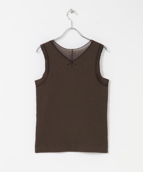 ITEMS URBANRESEARCH（アイテムズ アーバンリサーチ）の「フハクキリカエタンクトップ（タンクトップ・レディース・ホワイト/ブラウン/チャコールグレー/ブラック・FREE）」の13枚目の写真