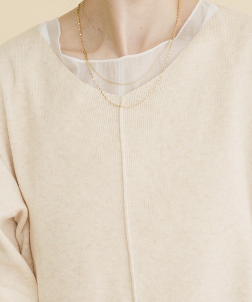 ITEMS URBANRESEARCH（アイテムズ アーバンリサーチ）の「フハクキリカエタンクトップ（タンクトップ・レディース・ホワイト/ブラウン/チャコールグレー/ブラック・FREE）」の2枚目の写真