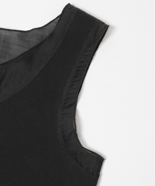 ITEMS URBANRESEARCH（アイテムズ アーバンリサーチ）の「フハクキリカエタンクトップ（タンクトップ・レディース・ホワイト/ブラウン/チャコールグレー/ブラック・FREE）」の13枚目の写真