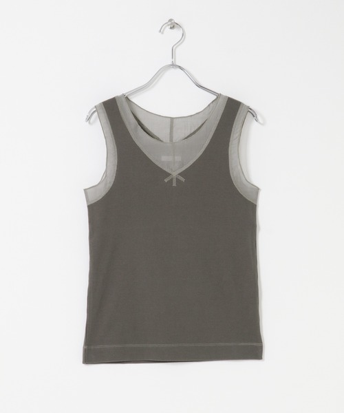 ITEMS URBANRESEARCH（アイテムズ アーバンリサーチ）の「フハクキリカエタンクトップ（タンクトップ・レディース・ホワイト/ブラウン/チャコールグレー/ブラック・FREE）」の17枚目の写真