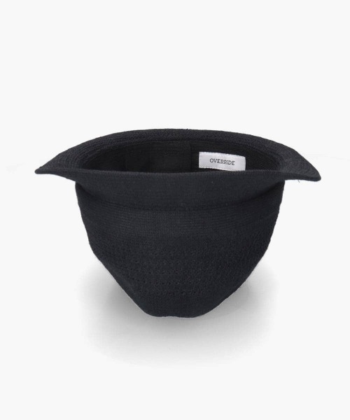 OVERRIDE(オーバーライド)の「OVERRIDE REP LINEN BLEND KNIT FEDORA / オーバーライド(ハット・メンズ・ブラック/ベージュ/ネイビー・60cm/58cm/62cm)」の19枚目の写真