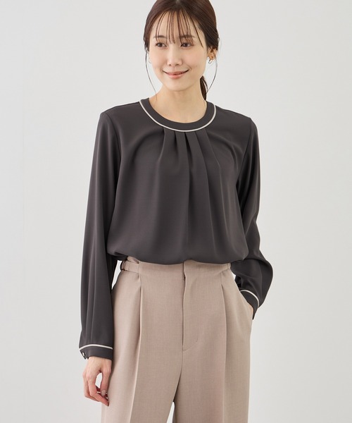 WEB‑лимитированный размер — окрашенный ассорти front‑tuck blouse
