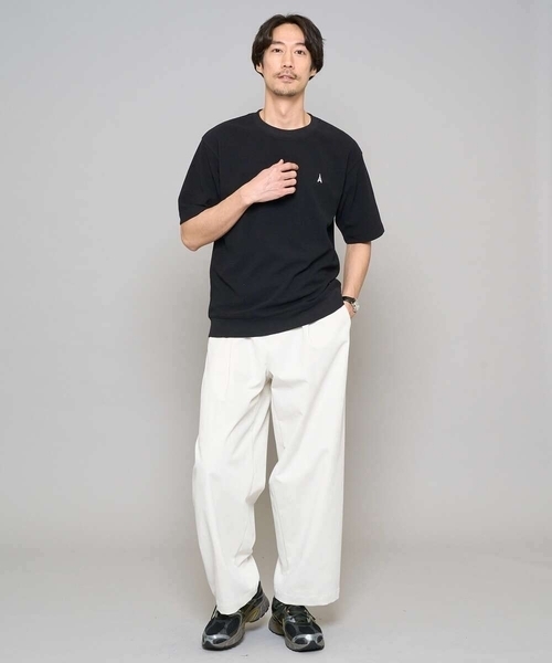 a.v.v（アーヴェヴェ）の「【イージーケア/洗濯機で洗える/毛玉になりにくい/ストレッチ】ベルト付きワイドテーパードチノパンツ（その他パンツ・メンズ・ベージュ/アイボリー・48/46）」の22枚目の写真