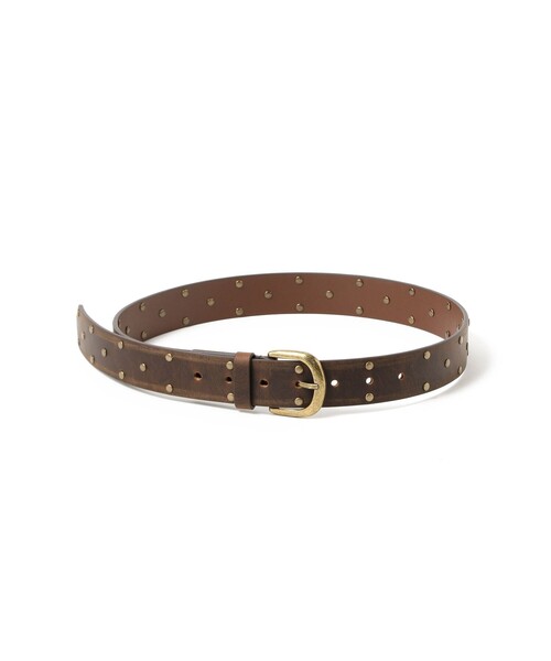 Ray BEAMS（レイビームス）の「スタッズ ベルト（ベルト・レディース・ブラック/ダークブラウン・ONE SIZE）」の7枚目の写真