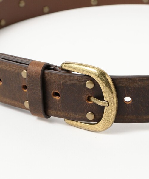 Ray BEAMS（レイビームス）の「スタッズ ベルト（ベルト・レディース・ブラック/ダークブラウン・ONE SIZE）」の8枚目の写真