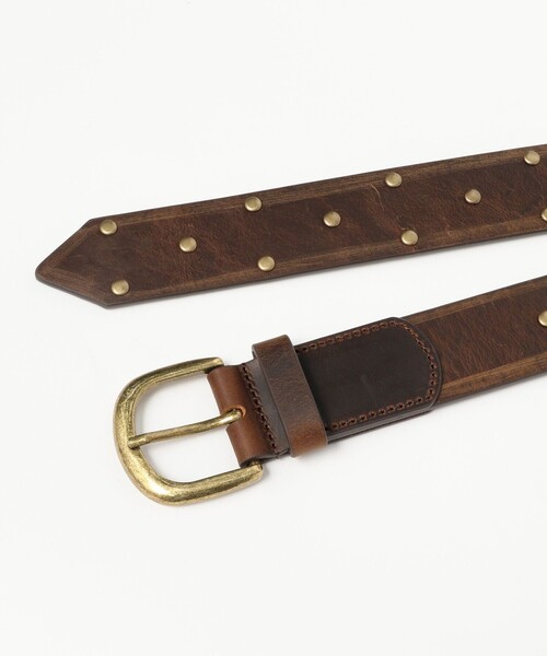 Ray BEAMS（レイビームス）の「スタッズ ベルト（ベルト・レディース・ブラック/ダークブラウン・ONE SIZE）」の10枚目の写真