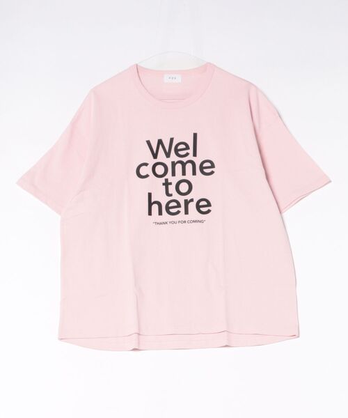 FOV（フォブ）の「FOV/フォブ Welcome Tシャツ（Tシャツ/カットソー・レディース・ブラック/ベージュ系その他/ピンク・F）」の3枚目の写真