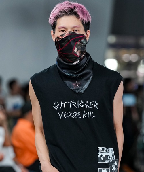 MSML(エムエスエムエル)の「GUT TRIGGER VERSE KILL NO SLEEVE T SHIRT(Tシャツ/カットソー・メンズ・ブラック・XL/L/M)」の5枚目の写真