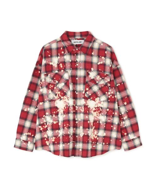 WHITELAND/ホワイトランド/BLEACH CHECK SHIRTS（シャツ/ブラウス