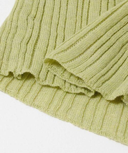 SENSE OF PLACE by URBAN RESEARCH(センスオブプレイスバイアーバンリサーチ)の「『洗濯可』マルチリブニットフーディー(ニット/セーター・レディース・オフホワイト/グレー/ベージュ・ONE)」の7枚目の写真