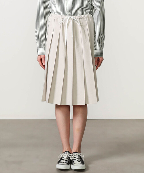 GYMPHLEX(ジムフレックス)の「Gymphlex | オクスフォード プリーツスカート WOMEN(スカート・レディース・サックスブルー/ベージュ・14)」の8枚目の写真
