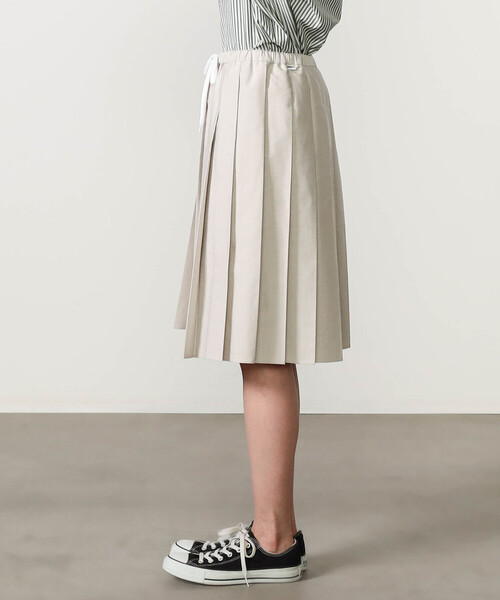 GYMPHLEX(ジムフレックス)の「Gymphlex | オクスフォード プリーツスカート WOMEN(スカート・レディース・サックスブルー/ベージュ・14)」の9枚目の写真