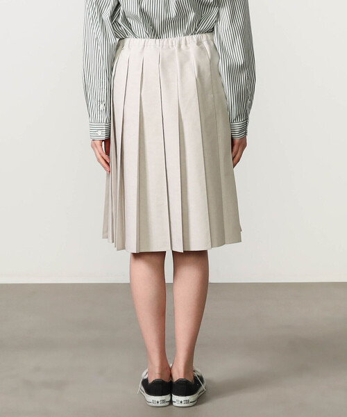 GYMPHLEX(ジムフレックス)の「Gymphlex | オクスフォード プリーツスカート WOMEN(スカート・レディース・サックスブルー/ベージュ・14)」の10枚目の写真