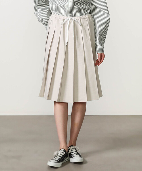 GYMPHLEX(ジムフレックス)の「Gymphlex | オクスフォード プリーツスカート WOMEN(スカート・レディース・サックスブルー/ベージュ・14)」の11枚目の写真