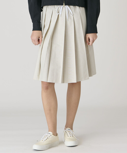 GYMPHLEX(ジムフレックス)の「Gymphlex | オクスフォード プリーツスカート WOMEN(スカート・レディース・サックスブルー/ベージュ・14)」の21枚目の写真
