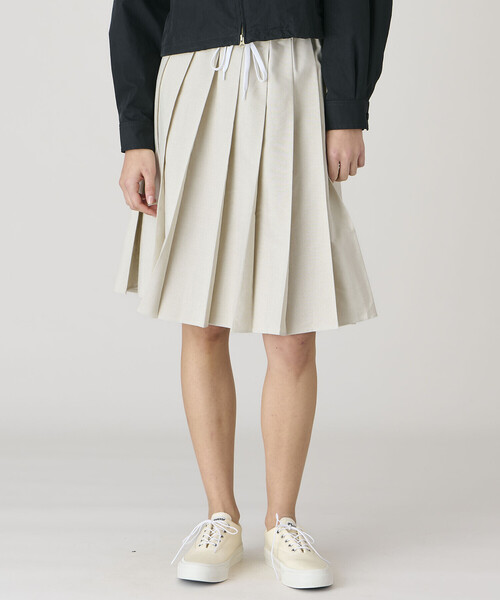 GYMPHLEX(ジムフレックス)の「Gymphlex | オクスフォード プリーツスカート WOMEN(スカート・レディース・サックスブルー/ベージュ・14)」の22枚目の写真