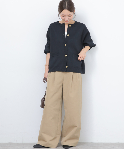 JOURNAL STANDARD relume(ジャーナルスタンダード レリューム)の「《追加》ウォッシャブルミラノリブカーディガン(カーディガン/ボレロ・レディース・ネイビー/ライトグレー・FREE)」の17枚目の写真