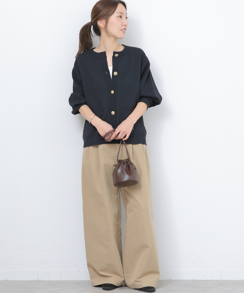 JOURNAL STANDARD relume(ジャーナルスタンダード レリューム)の「《追加》ウォッシャブルミラノリブカーディガン(カーディガン/ボレロ・レディース・ネイビー/ライトグレー・FREE)」の18枚目の写真