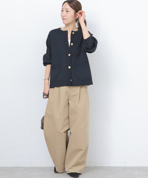 JOURNAL STANDARD relume(ジャーナルスタンダード レリューム)の「《追加》ウォッシャブルミラノリブカーディガン(カーディガン/ボレロ・レディース・ネイビー/ライトグレー・FREE)」の19枚目の写真