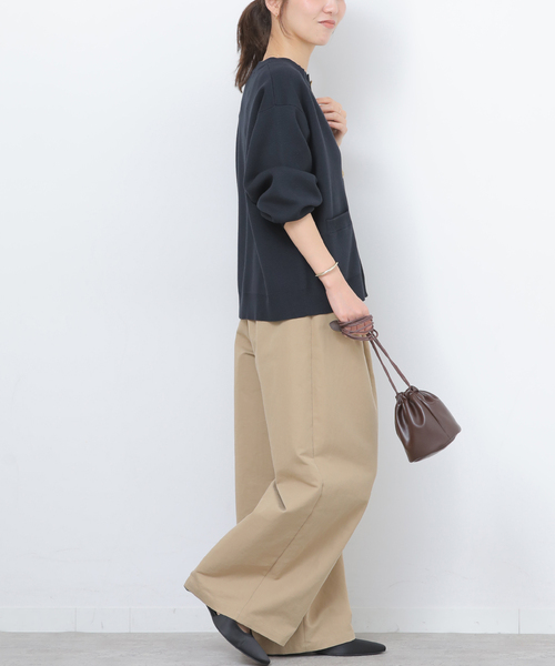 JOURNAL STANDARD relume(ジャーナルスタンダード レリューム)の「《追加》ウォッシャブルミラノリブカーディガン(カーディガン/ボレロ・レディース・ネイビー/ライトグレー・FREE)」の20枚目の写真