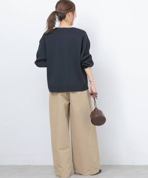 JOURNAL STANDARD relume(ジャーナルスタンダード レリューム)の「《追加》ウォッシャブルミラノリブカーディガン(カーディガン/ボレロ・レディース・ネイビー/ライトグレー・FREE)」の21枚目の写真