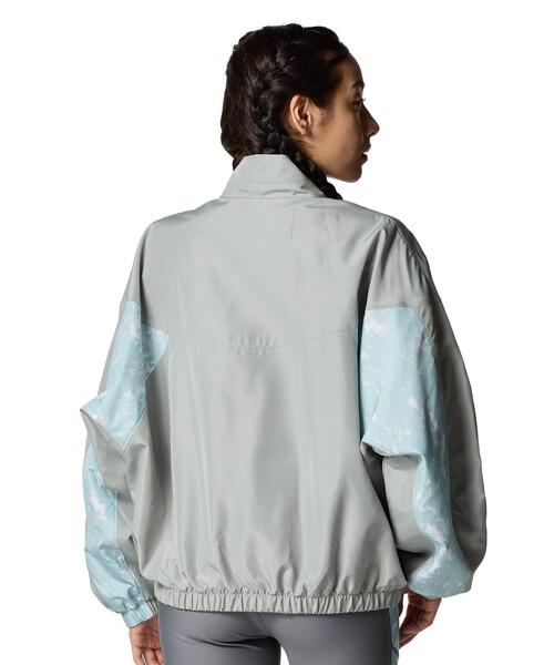 UNDER ARMOUR(アンダーアーマー)の「UAメッシュ ライナー ウーブン プリント フルジップ ジャケット(トレーニング/レディース)(その他アウター・レディース・グレー系その他・L/M/XL/S)」の2枚目の写真