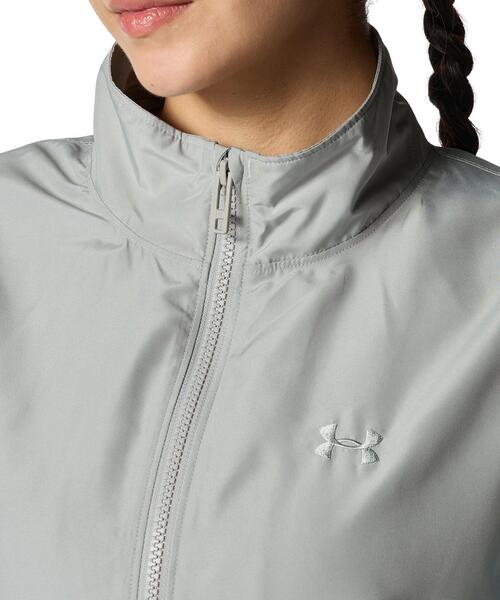 UNDER ARMOUR(アンダーアーマー)の「UAメッシュ ライナー ウーブン プリント フルジップ ジャケット(トレーニング/レディース)(その他アウター・レディース・グレー系その他・L/M/XL/S)」の4枚目の写真