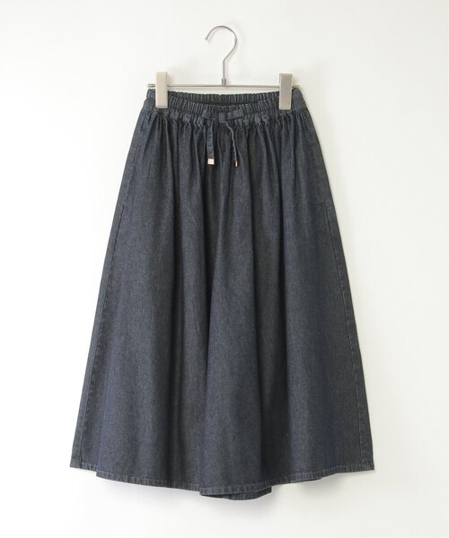ikka(イッカ)の「【親子コーデ】ライトデニムボリュームスカーチョ(120~160cm)(スカート・キッズ・ネイビー・130/140/150/120/160)」の15枚目の写真