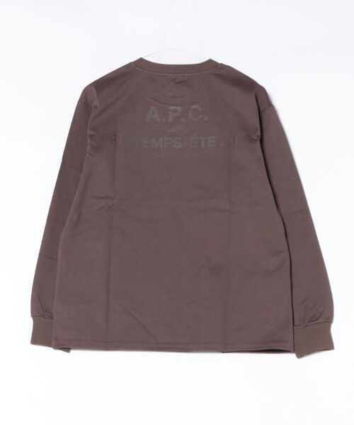 A.P.C.（アーペーセー）の「T-SHIRT MANCHE LONGUE APC PRINTEMPS 26（Tシャツ/カットソー・メンズ・ベージュ系その他/ブラウン系その他・XS/S/M/L）」の3枚目の写真
