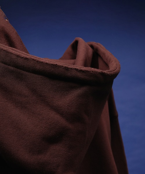 selle glant（セレグランテ）の「HEAVY WEIGHT DOUBLE ZIP PARKER/ヘビーウェイトダブルジップパーカー（パーカー・メンズ・ブラック/ダークブラウン/杢グレー・LARGE/MEDIUM/SMALL）」の5枚目の写真