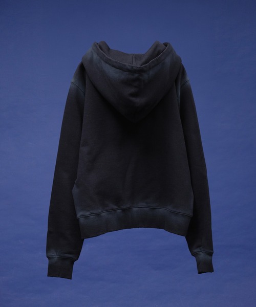 selle glant（セレグランテ）の「HEAVY WEIGHT DOUBLE ZIP PARKER/ヘビーウェイトダブルジップパーカー（パーカー・メンズ・ブラック/ダークブラウン/杢グレー・LARGE/MEDIUM/SMALL）」の7枚目の写真