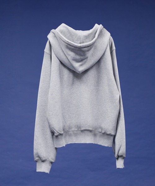 selle glant（セレグランテ）の「HEAVY WEIGHT DOUBLE ZIP PARKER/ヘビーウェイトダブルジップパーカー（パーカー・メンズ・ブラック/ダークブラウン/杢グレー・LARGE/MEDIUM/SMALL）」の13枚目の写真