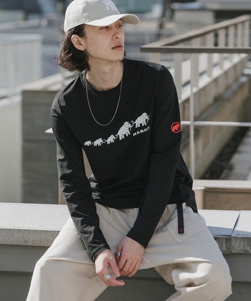 Mammut(マムート)の「MAMMUT/マムート QD Logo Print Longsleeve T-shirts AF Men 長袖Tシャツ ロンT 2026年 夏 夏服(Tシャツ/カットソー・メンズ・ブラック/ホワイト・M/L/XL)」の2枚目の写真
