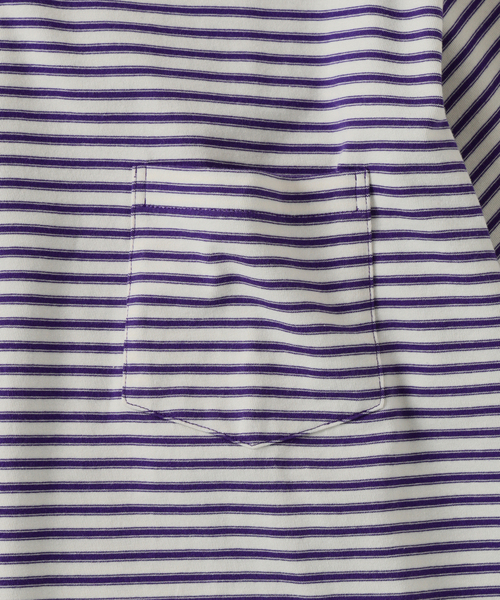 JOURNAL STANDARD J.S HOMESTEAD（ジャーナルスタンダードホームステッド）の「BRENT / ブレント 別注 ボーダー ポケット Tシャツ 1（Tシャツ/カットソー・メンズ・ネイビー/ベージュ/アイボリー・LARGE/MEDIUM）」の10枚目の写真